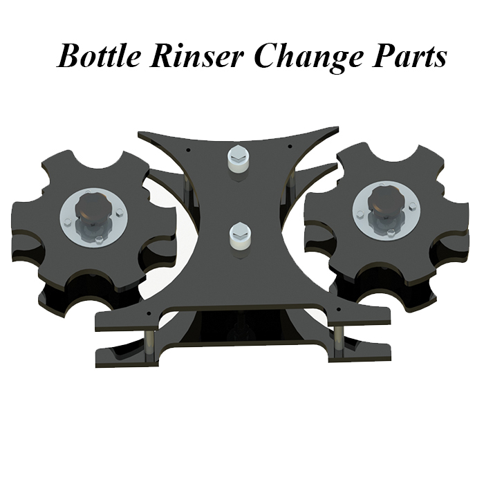 Bottle Rinser Change Parts, Rinser Star wheels, Bottle Rinser Feed Screws, Rinser Change Parts, Rinser Star Wheels