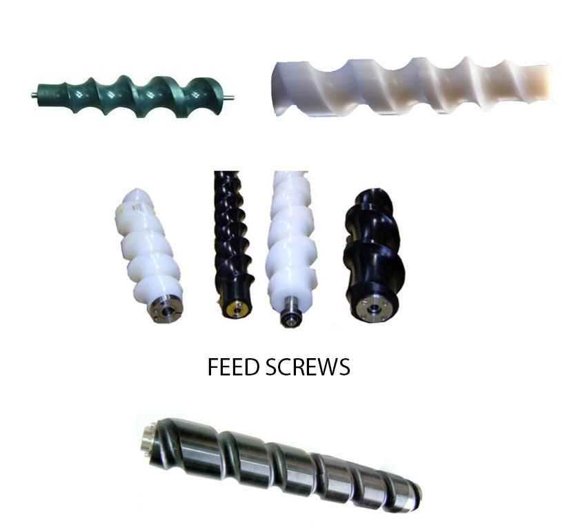 Filler Feed Screws, Bottle Filling machine feed screw, filler labeller feed screw