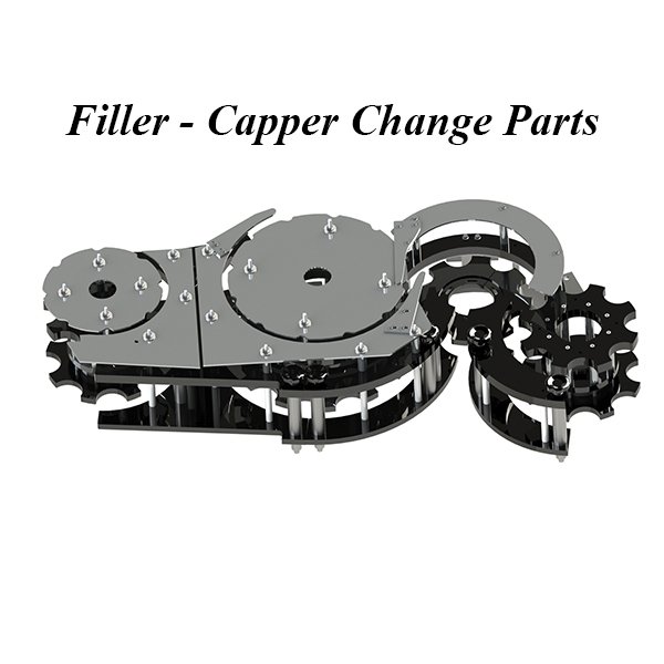 Filler Capper Change Parts, Bottle Filler Star Wheels, Filler Capper Feed Screws, Filler Bottle Handling Parts, Bottle Filling Capping Change parts