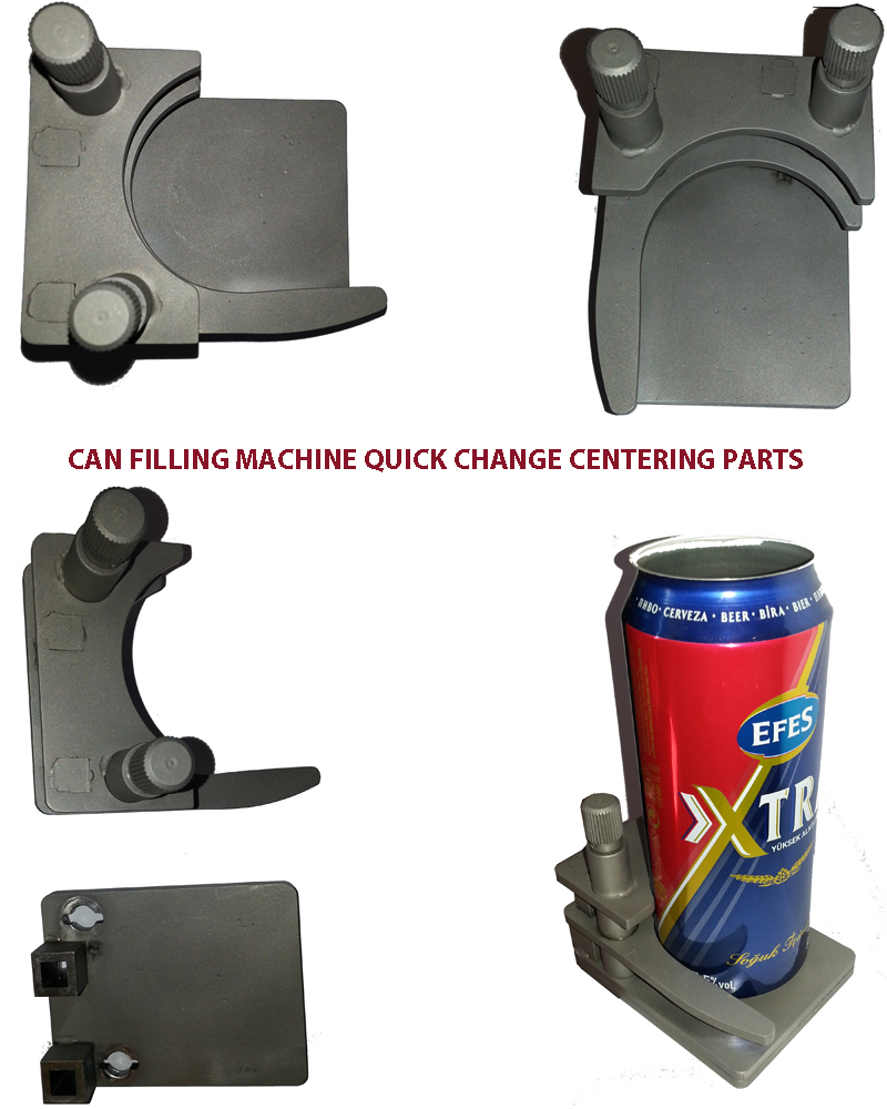 Can Filling Machine Change Parts, Can filling parts, Quick Change Centering Parts, Filler Can Filler Change parts, Bottle Can filler Spare Parts