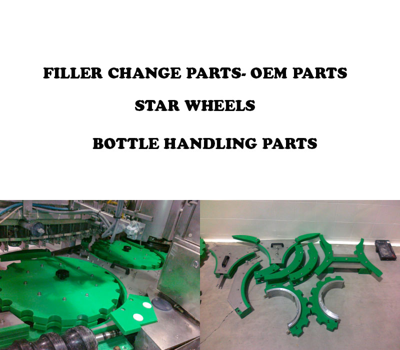 Filling Machine Star Wheels, Filler Change Parts, Filler Oem Parts, Filling Bootle Handling Parts, Filler Star Wheels