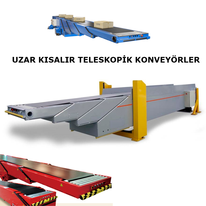 Truck load telescopic belt conveyors, Telescopic Belt Conveyors